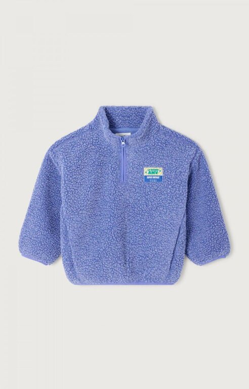 American Vintage hoktown half zip // provence chine