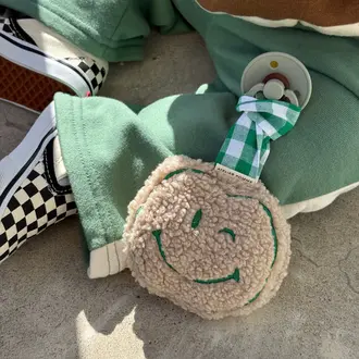 Atelier Pomme pacifier cloth pomme teddy // easy emerald