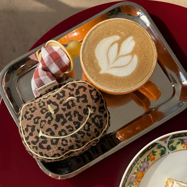 Atelier Pomme pacifier cloth pomme // li-la leopard