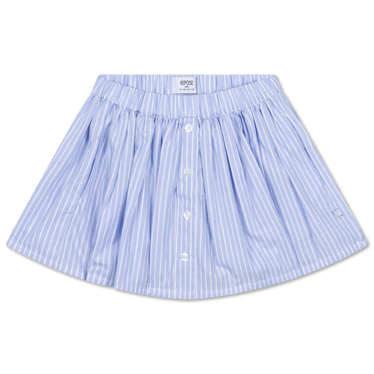 Repose Ams button down skirt // oxford stripe