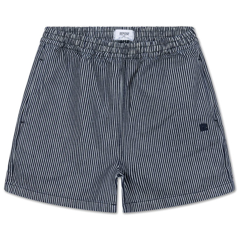 Repose Ams no sweat short // blue stripe