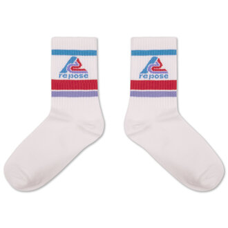 Repose Ams sporty socks // white logo