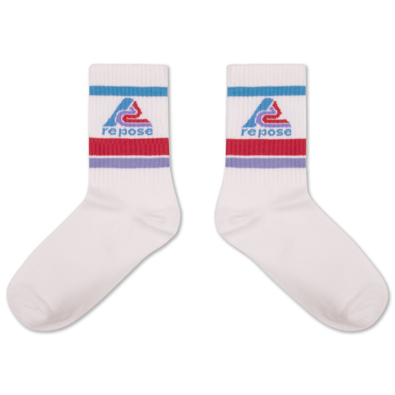 Repose Ams sporty socks // white logo