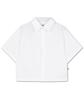 boxy blouse // crisp white