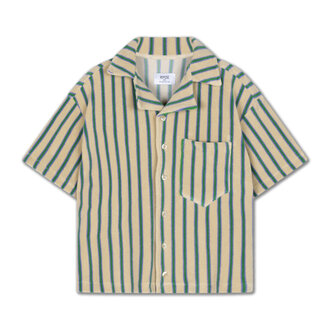 Repose Ams cropped shirt // jade bloom stripe