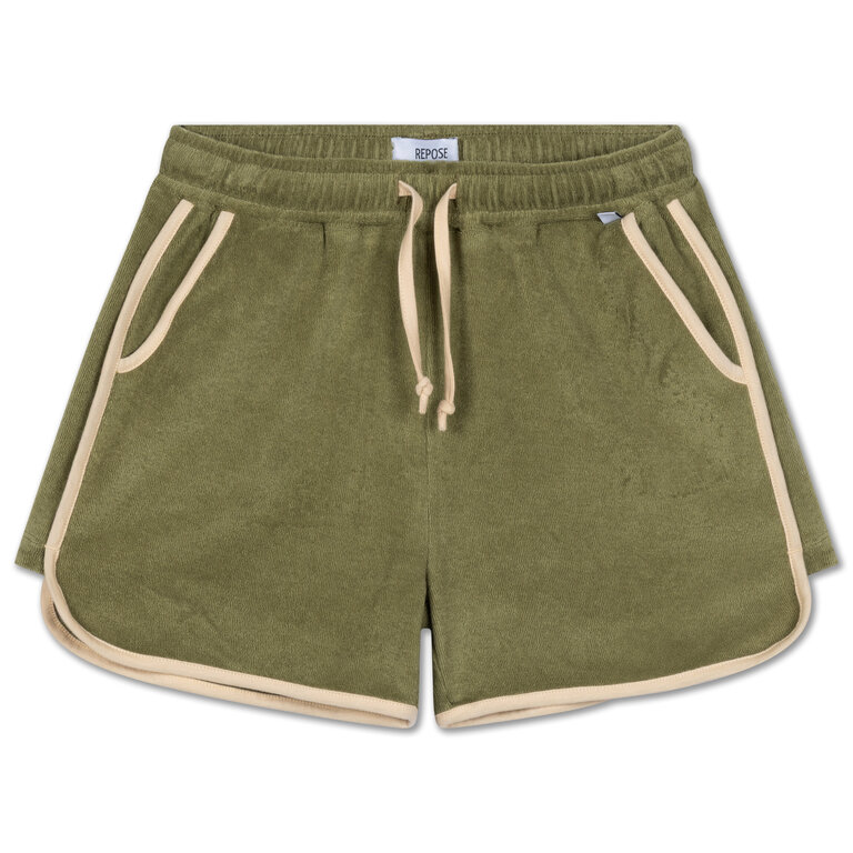 Repose Ams sporty short // dark khaki
