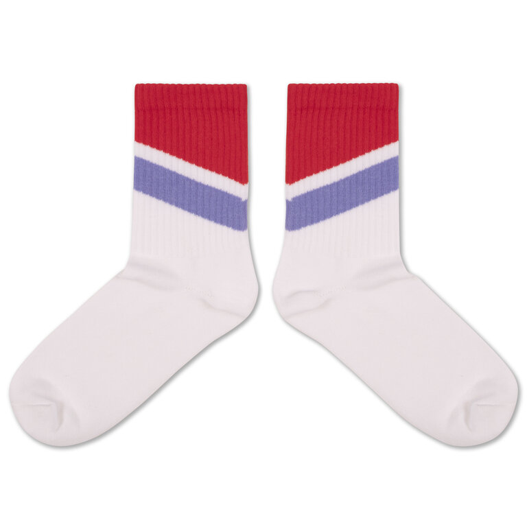 Repose Ams sporty socks // White stripe