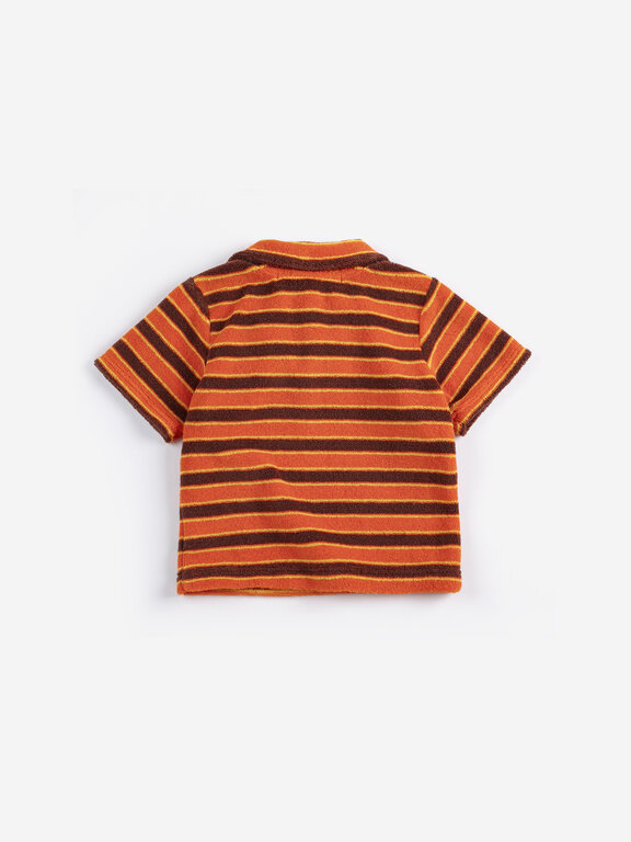 Bobo Choses striped brick terry cloth polo // baby