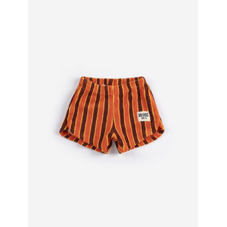 Bobo Choses striped brick terry cloth shorts // baby