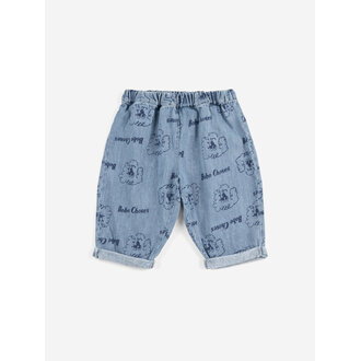 Bobo Choses pickles the dog all over denim pants // baby