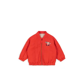 Konges Slojd juno sequin bomber jacket // fiery red