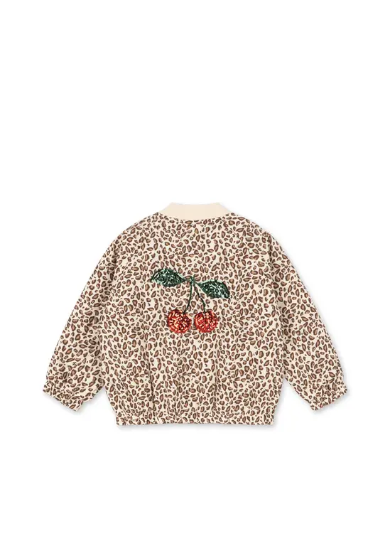 Konges Slojd juno printed sequin bomber jack // leo