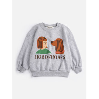 Bobo Choses friends in a pickle sweatshirt // kids