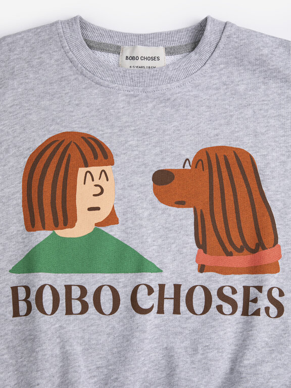 Bobo Choses friends in a pickle sweatshirt // kids
