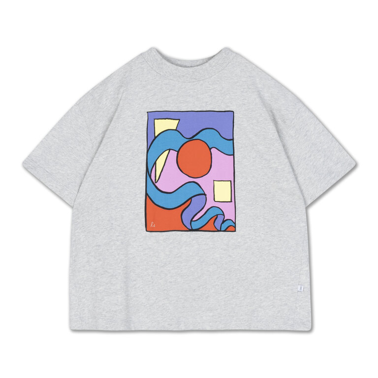 Repose Ams boxy tee // grey melange