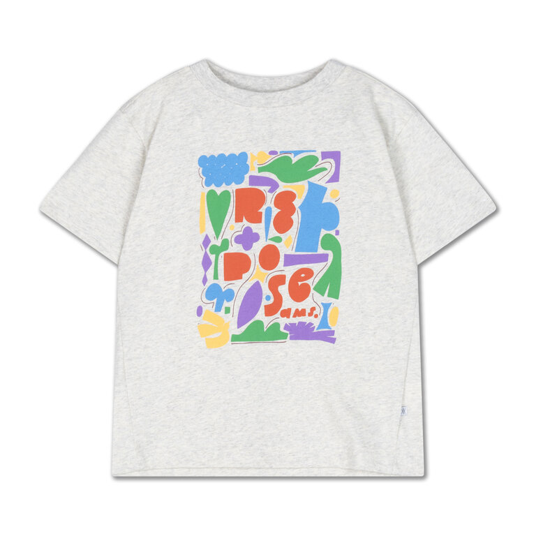Repose Ams tee shirt //  light mixed cream