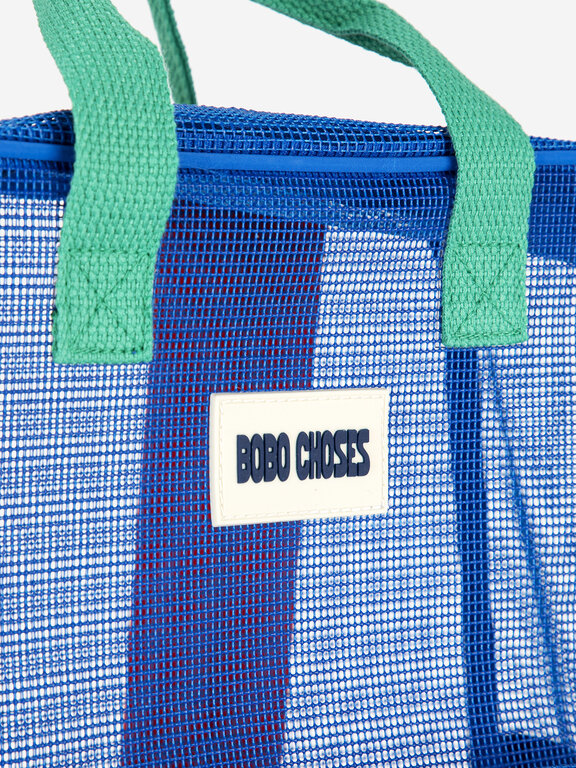 Bobo Choses Bobo Choses color block mesh backpack