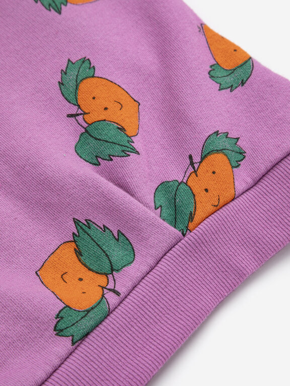 Bobo Choses tangerine all over cropped sweatshirt // kids