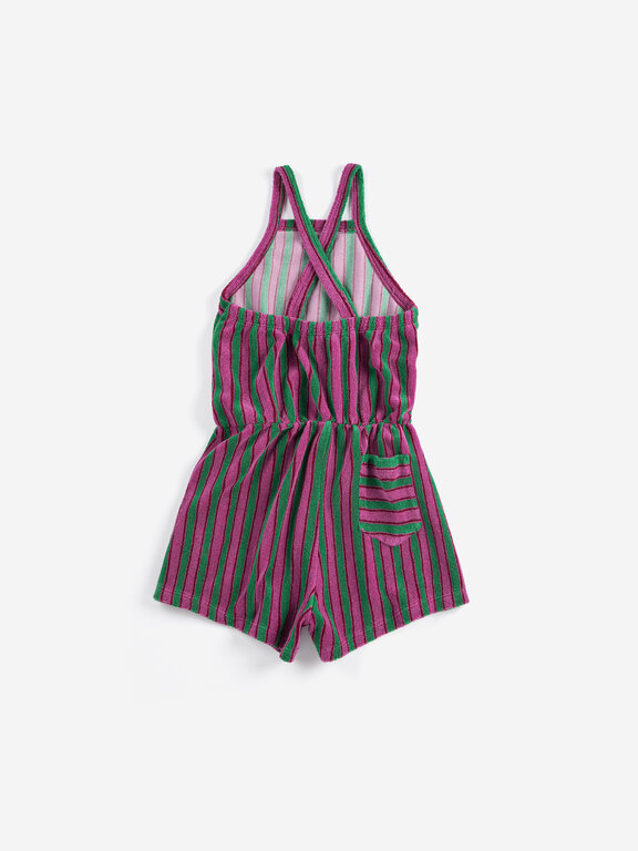 Bobo Choses striped terry cloth playsuit // kids