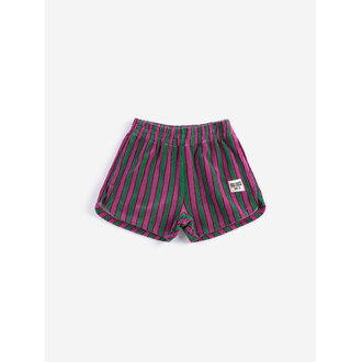 Bobo Choses striped brick terry cloth shorts // kids
