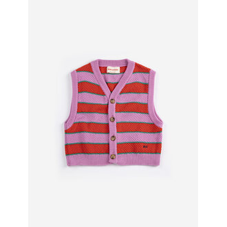 Bobo Choses BC striped knitted vest // kids
