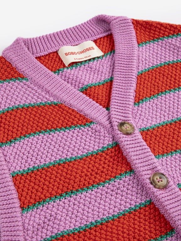 Bobo Choses BC striped knitted vest // kids