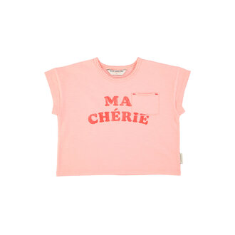 Piupiuchick tshirt // light pink w ma cherie print