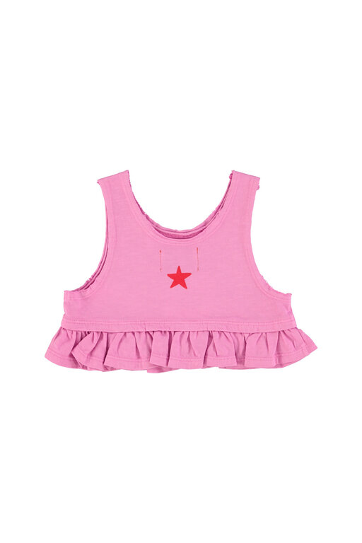 Piupiuchick top // pink w peace print