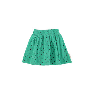 Piupiuchick short skirt // green w black hearts