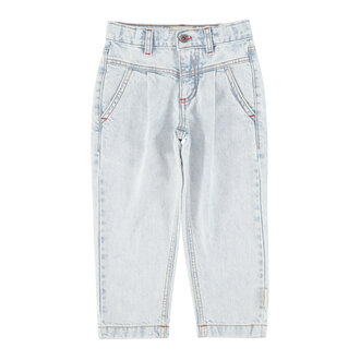 Piupiuchick mom  fit trousers // washed light blue denim