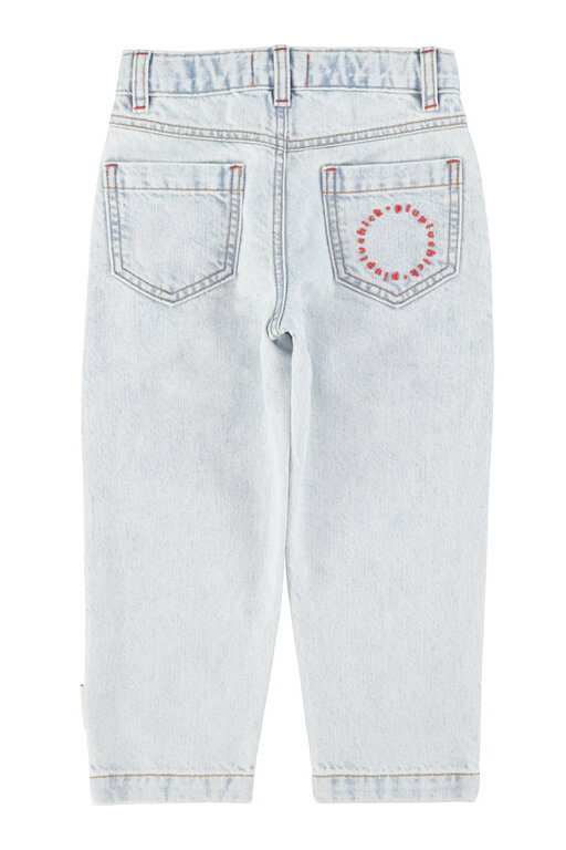 Piupiuchick mom  fit trousers // washed light blue denim