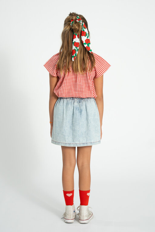 Piupiuchick short skirt // blue light denim