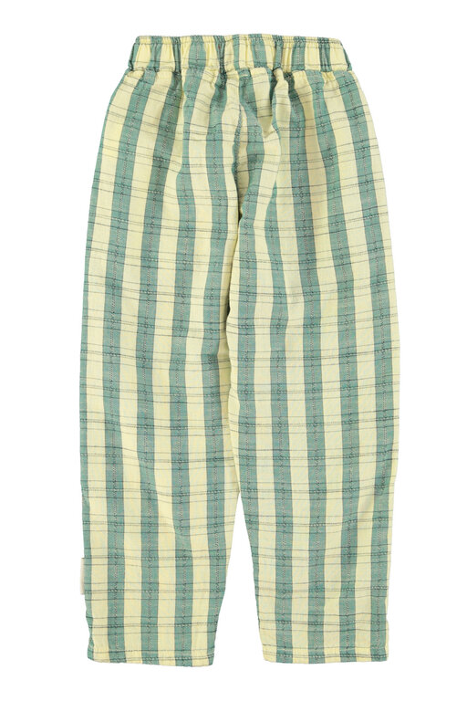 Piupiuchick unisex trousers // light yellow checkered