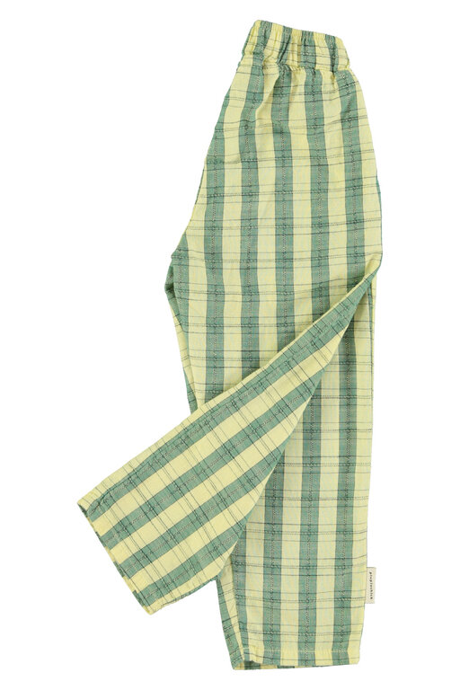 Piupiuchick unisex trousers // light yellow checkered