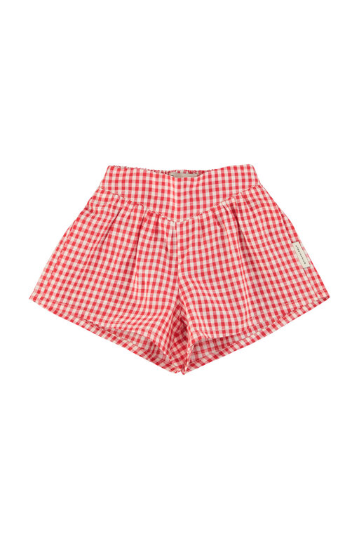 Piupiuchick shorts // red & ecru checkered