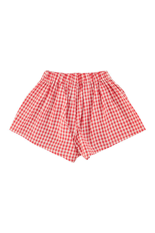Piupiuchick shorts // red & ecru checkered