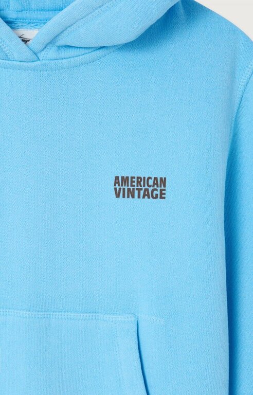 American Vintage izubird hoodie // bleu ciel vintage