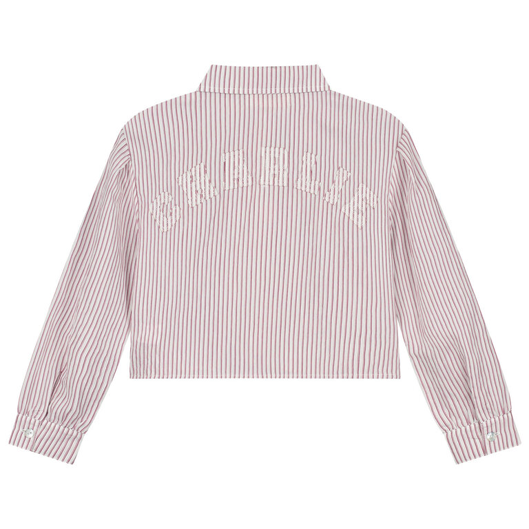 Charlie Petite gaby blouse // white/red stripes