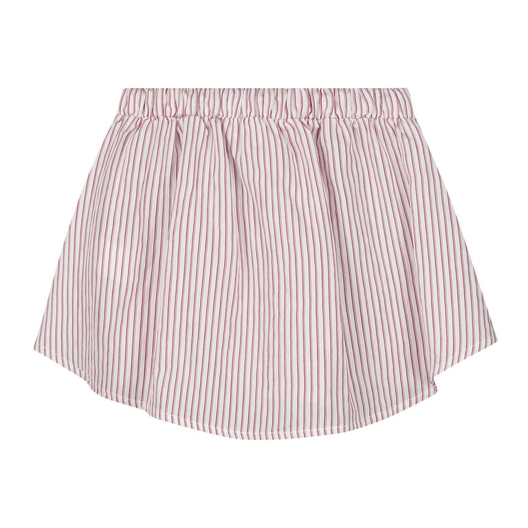 Charlie Petite pem skirt // white/red stripes