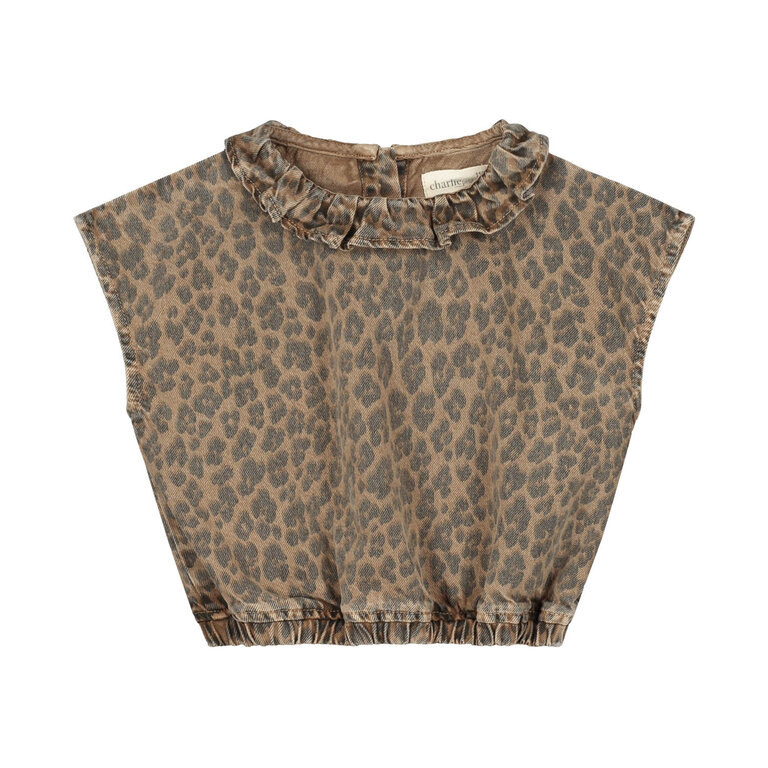 Charlie Petite paige top // tiger print