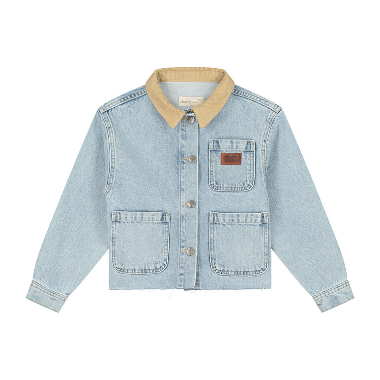 Charlie Petite pierre jacket // snow blue
