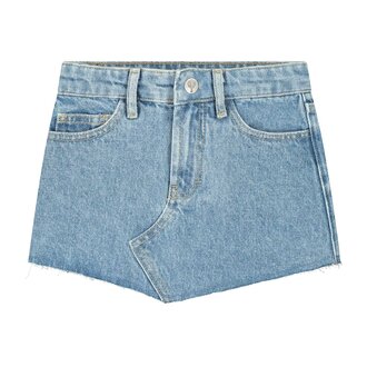 Charlie Petite puck skirt // light snow wash