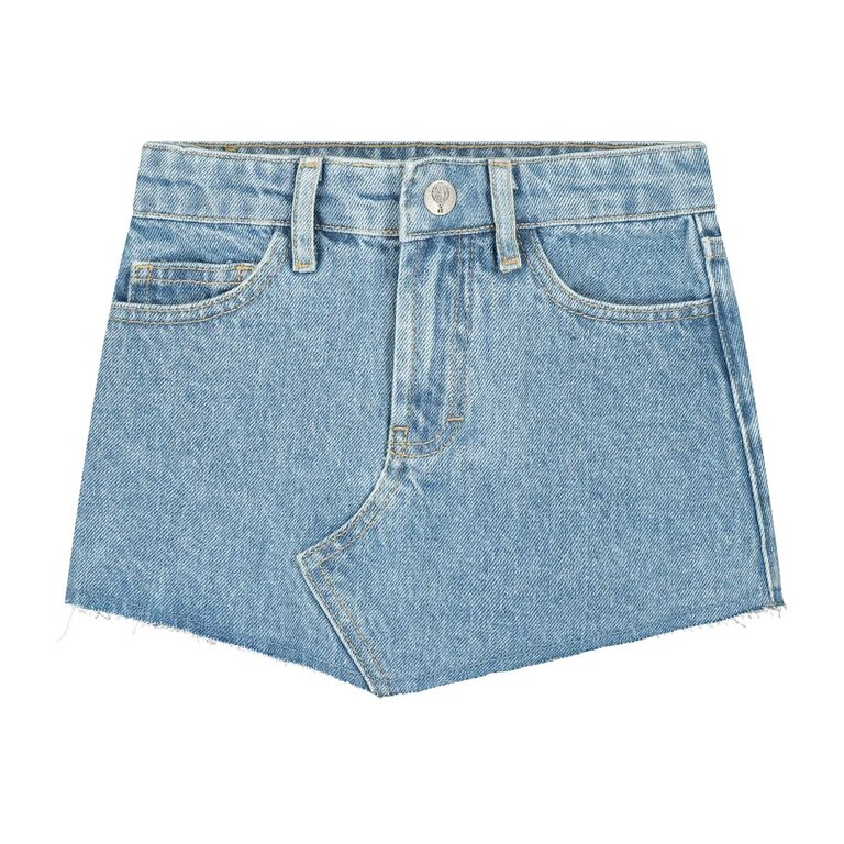 Charlie Petite puck skirt // light snow wash