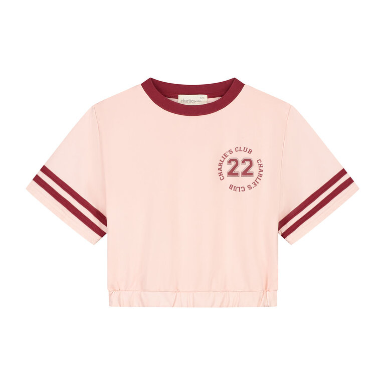 Charlie Petite lianne tshirt // pink washed