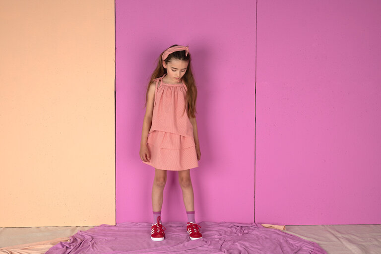 Nixnut mus top // lotus checkered