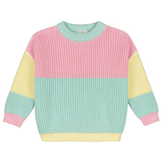 Yuki color block sweater // stick candy