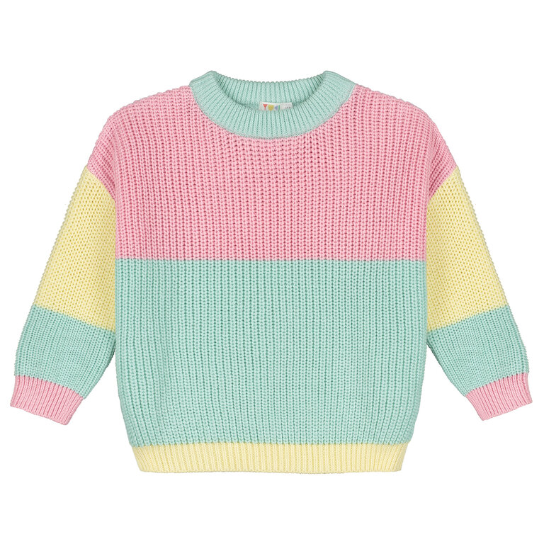 Yuki color block sweater // stick candy