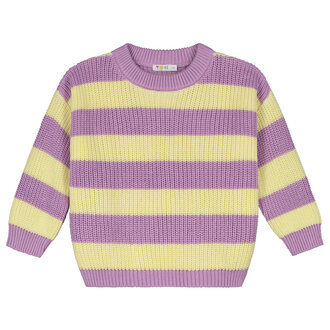 Yuki stripes knitted sweater // ice cream
