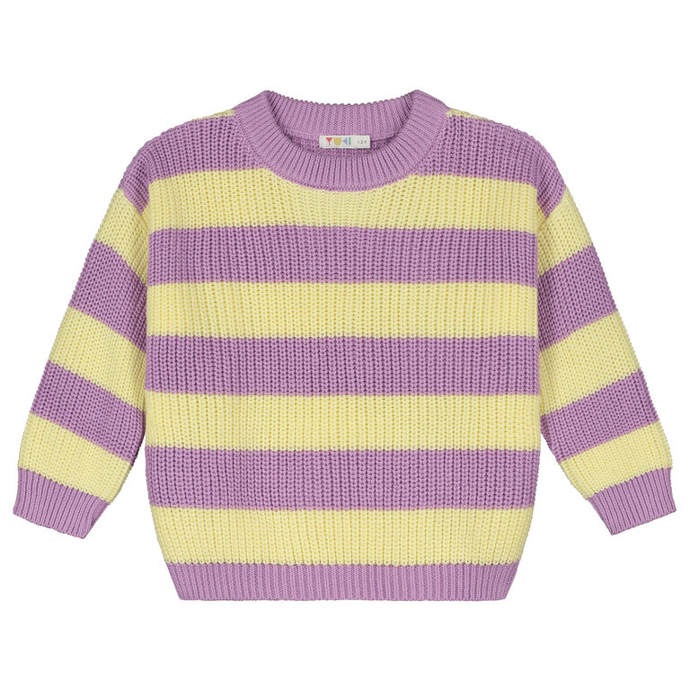Yuki stripes knitted sweater // ice cream