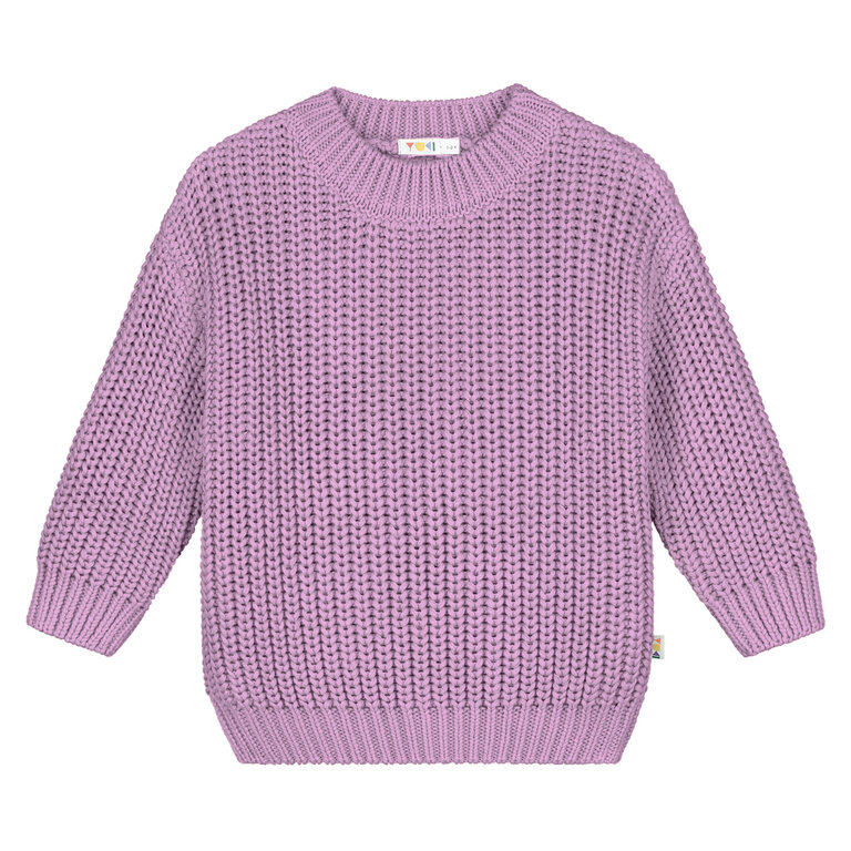 Yuki chunky knitted sweater // cosmea